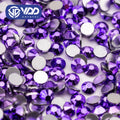 VDD 181 Metallic Violet SS4-SS30 Glass Rhinestones Crystal Flatback Glitter Strass Stones For DIY Crafts Nail Art Accessories