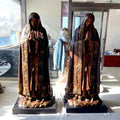 BLVE Church Catholic Religious Nossa Senhora Do Rosario De Fatima Sculpture Life Size Bronze Mary Fatima Statue