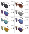 Custom LOGO Fashion Men Cool Aviation Style Gradient Sunglasses Lunette Soleil Men Metal Sunglasses