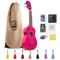 Factory Promotion NANEKI NA-10 21-Inch Soprano Ukulele Kit Kids Basswood Wood String Instrument 4 Aquila Strings Mahogany Cheap