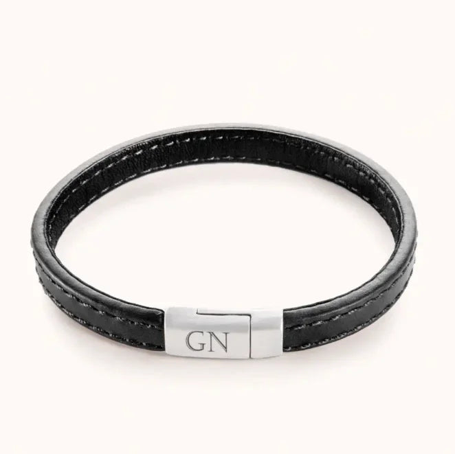 Inspire Jewelry Cheap Price Stainless Steel Men Name Leather Bracelet Engraved Letter Nylon Rope Dainty Wear Jewelry for Unisex