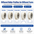U Groove Sliding Door Roller Pulley BSU60830-10 608 ZZ Bearing 8x30x10mm Pom Plastic V Groove Guide Wheel Pulley with Bearing