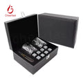 Wholesale Bottom Price Whiskey Chilling Stone 8pcs Reusable Ice Rocks and 2pcs Glass Set Whiskey Ice Cube Stone Granite Gift Set