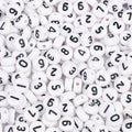 4x7mm Mixed Number Round Flat Acrylic Beads Plastic & Lucite Loose Spacer for Handmade DIY Jewelry Bracelet Digital Design