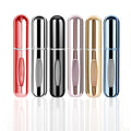 Portable 5ML Mini Spray Traveler Atomizer Convenient Empty Refillable Cosmetic Containers Aluminum Collar for Perfume Lotions