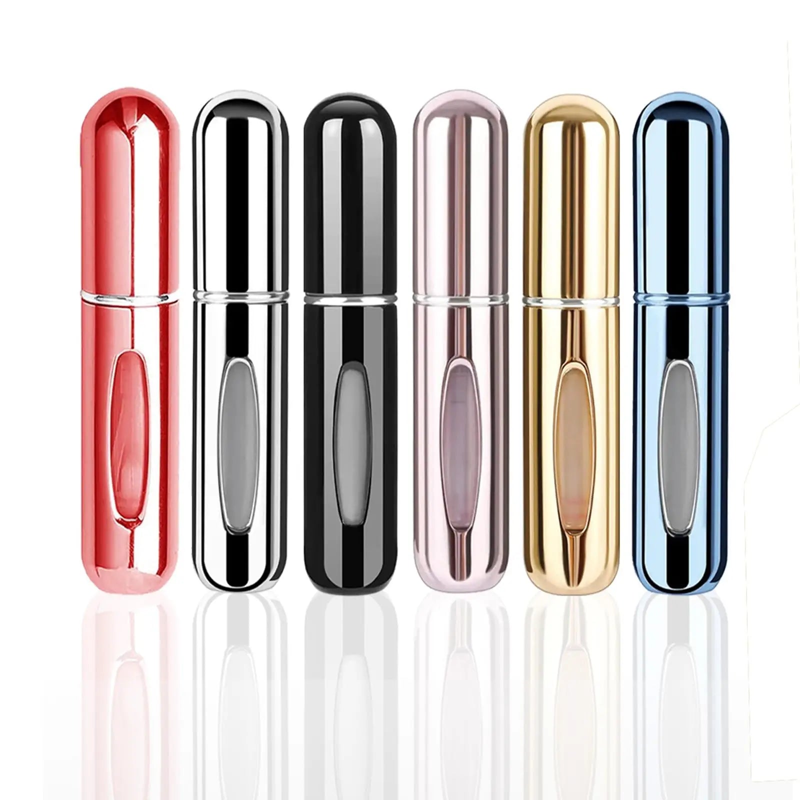 Portable 5ML Mini Spray Traveler Atomizer Convenient Empty Refillable Cosmetic Containers Aluminum Collar for Perfume Lotions