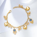 Hot Products Designer Heart Palm Eye Stainless Steel Fashion Jewelry Bracelets