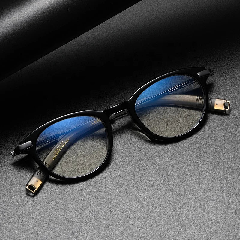 LSA402 Retro Optical Eyeglasses Premium Eyewear Frame Women Men Titanium Lightweight Spectacle Frame