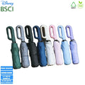 New Big Ring Buckle 10 Ribs Business Umbrella Solid Color Windproof Three Folding Girl Umbrellas