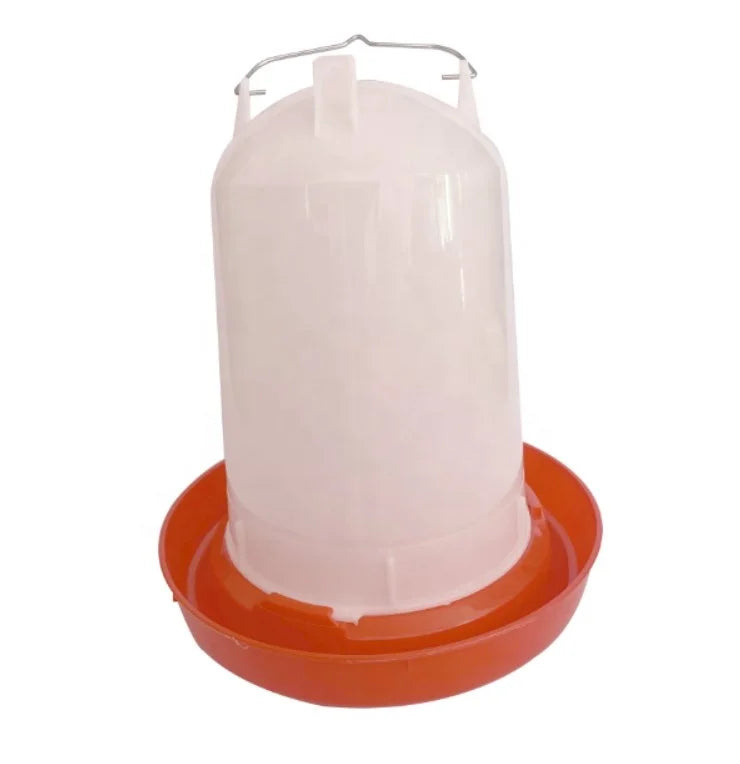 New Red White 1.5L Plastic Chicken Waterer & Feeders 3L 5L 6L 8L 11L 14L Hanging Animal Drinkers