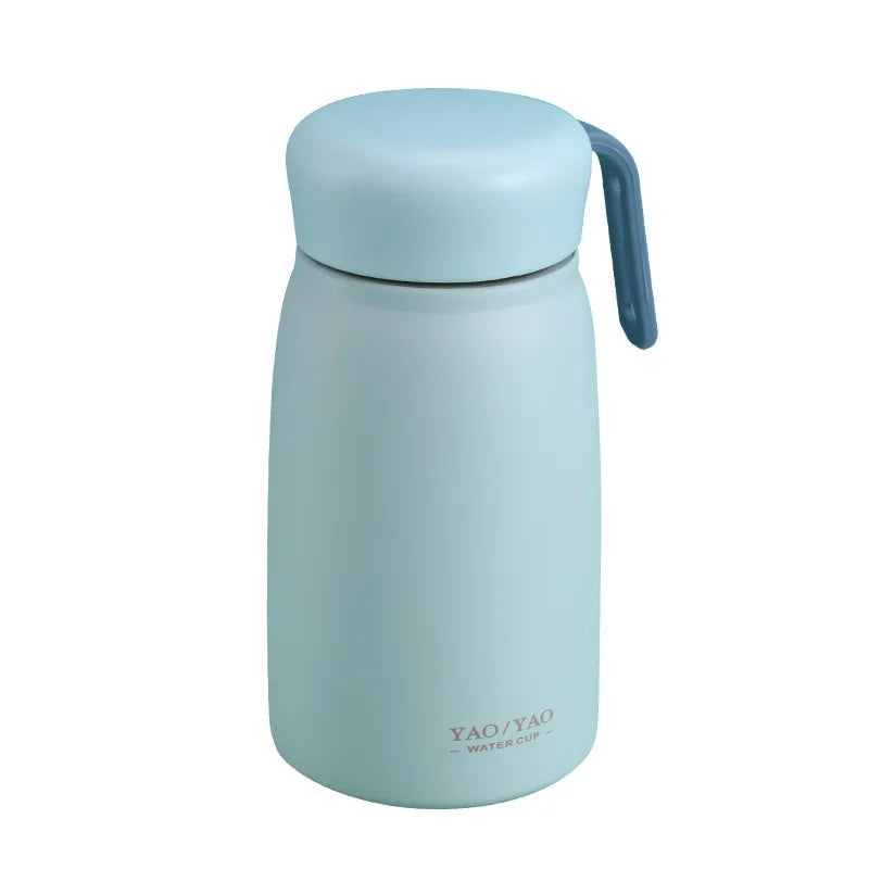 350ml Portable Mini Thermos Tumbler with Rope Handle Luxury Couple Water Cup Direct Factory Supply Plastic Material for Children