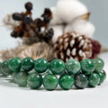 Natural Well Polished Gemstone Round Green Mica Loose Beads for Jewelry Making Bracelet Necklace Beaded