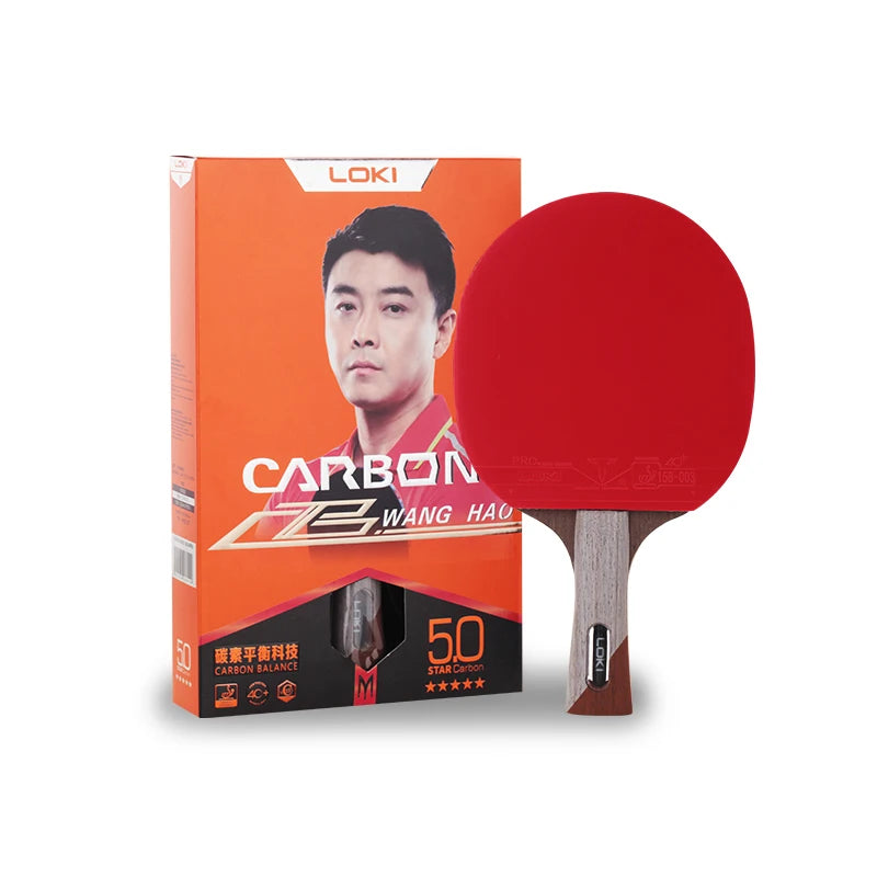 Loki 5 Star Manufacturer Custom logo Carbon Table Tennis Racket