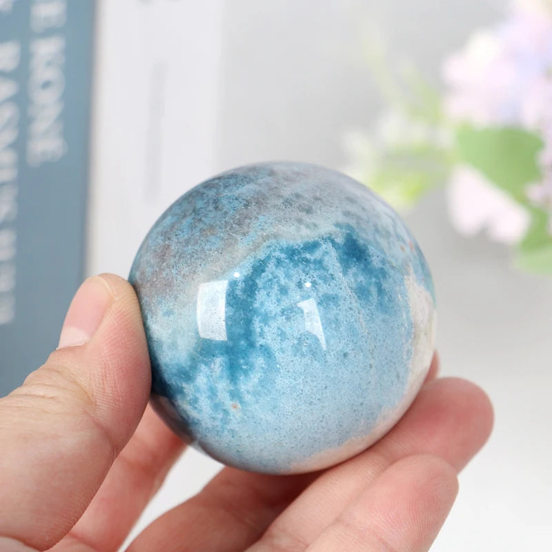 Wholesale Polished Gemstone Crafts Natural Crystal Healing Trolleite Sphere for Home Decoration