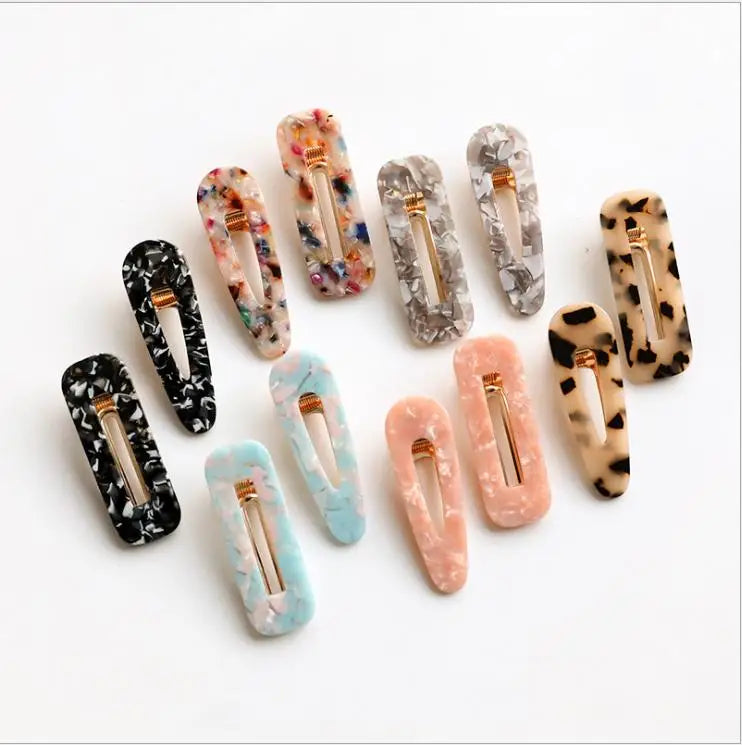 Wholesale Promotion Women Crystal Hairpin Latest Design Fashion Hair Accessories Elegant Leopard Acetic Acid Girls Gift