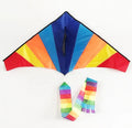 Huge Colorful Rainbow Kite for Kids and Adults Best Toy for Outdoor Games Have Fun Flying Fiberglass Kites This Summer MegaBDM