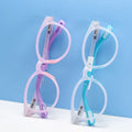 Children's TR90 frame silicone nose pads myopia  primary student anti-blue light high-grade glasses