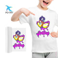 PO-TRY PET Film Heat Transfer Printing Stickers for T-Shirts Jeans Bags & Crafts-Washable