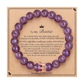 Fashion 59 Styles Natural Stone Besties Friendship Bracelet Healing Stone Crown Bracelet for Valentines Day Gift
