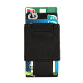 Boshiho Minimalist Slim Wallet  Flexible Bag Card Case Elastic Pocket Leather Credit Card Wallet  Card Holder Elastic Wallet