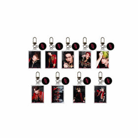 KPOP ATEEZ Acrylic Keychain the WORLD EP.2 : OUTLAW Album HD Figure Keyring Bag Pendant Hongjoong Yunho Seonghwa San Fans Gift