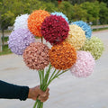 O-X714 Wholesale Single Dandelion Flowers Ball Plastic Artificial Dandelion Flowers White Blue Dandelion for Flower Arrangement