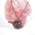 HZ Large Quantities Tumbled Gemstones Rose Quartz Necklace Crystal Healing for Jewelry Pendant Making Gem Stones
