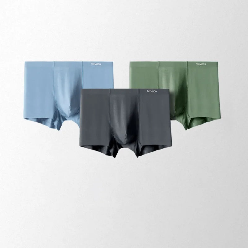 Miiow Silk Shorts Boxers Men Underwear Smooth Breathable Comfortable Men's Boxers