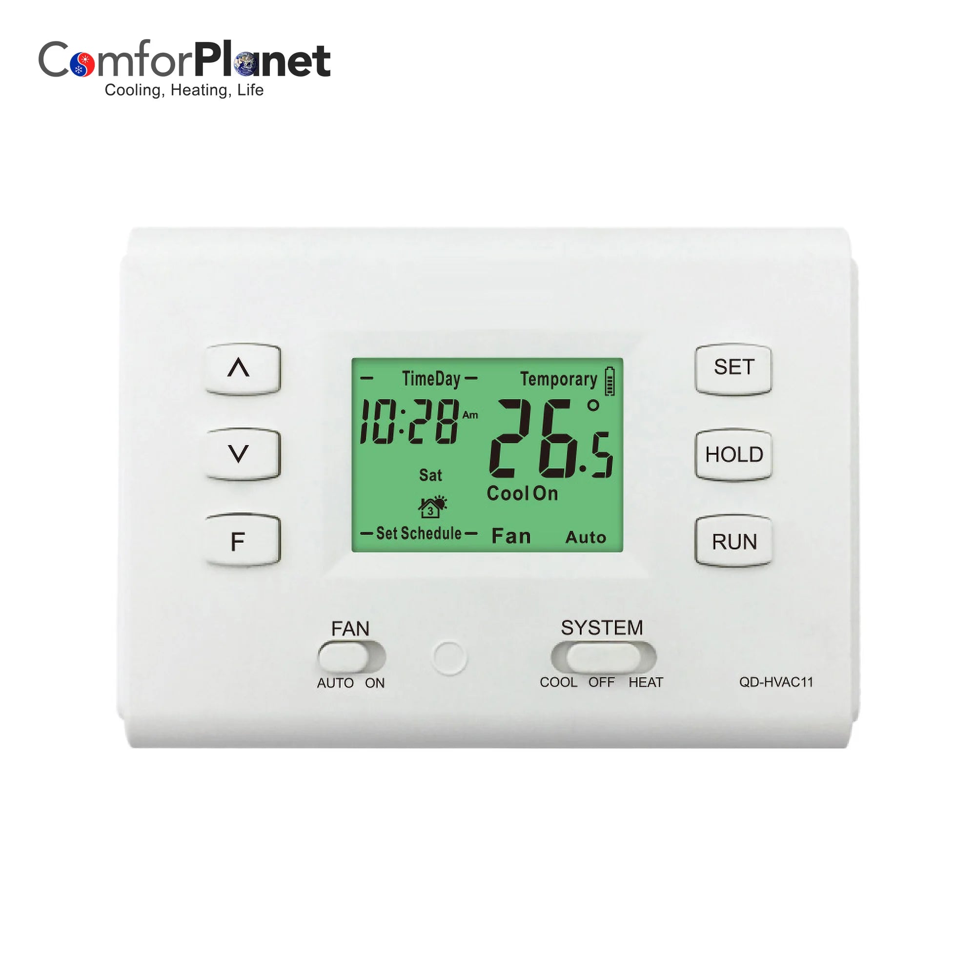 Programmable Air Conditioner Digital Thermostat Temperature Controller for HVAC System