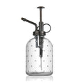 Handheld Vintage Style Glass Clear Watering Jug Spritzer Sprinkler Water Can for Plant Mister Spraying Bottle