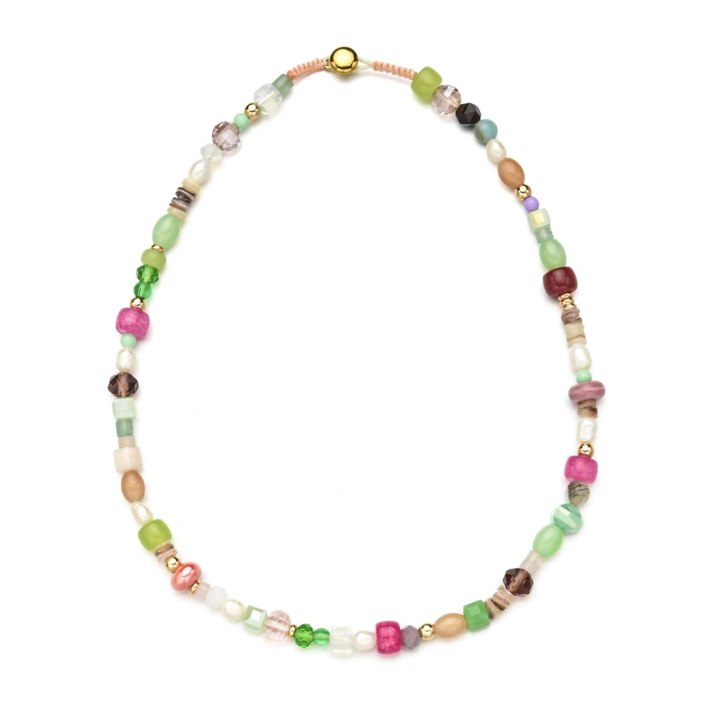 Summer Beach Bohemian Delica Seed Beads Women's Short Choker Necklace Party Gift Jewelry