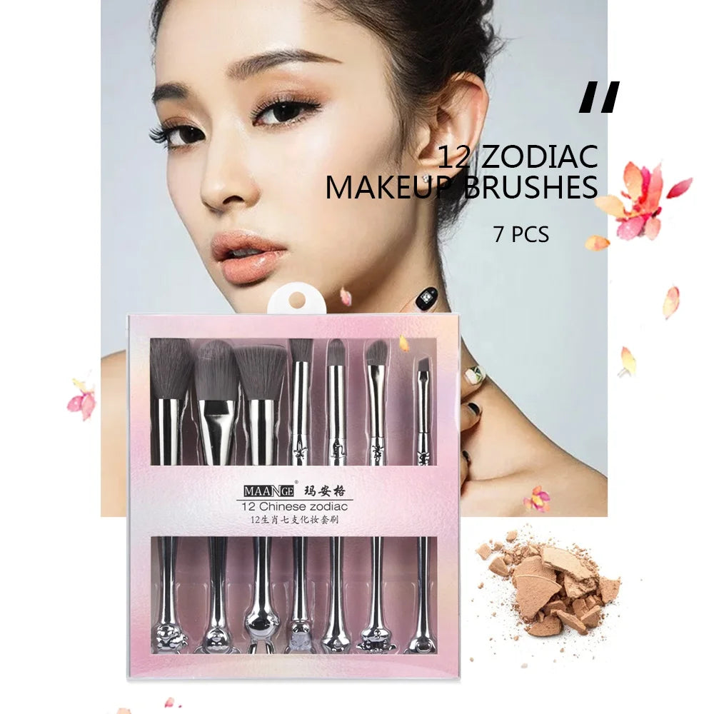 Professional Custom Natural Synthetic Hair Makeup Brush Set
