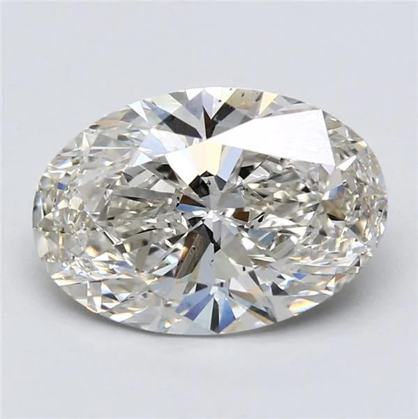 Luster IGI Certified CVD Oval 4ct VS2 Lab Grown Diamond VS-VVS2 the Diamond Planted in Loose Lab Room