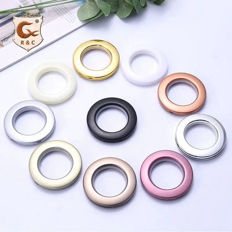Wholesale Modern 40MM Grommet Curtain Eyelet Ring Accessories Plastic Curtain Eyelet Rings for Curtains