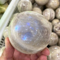 Wholesale Natural Rainbow Moonstone Sphere Healing Stone Crystal Ball Sphere for Home Decoration