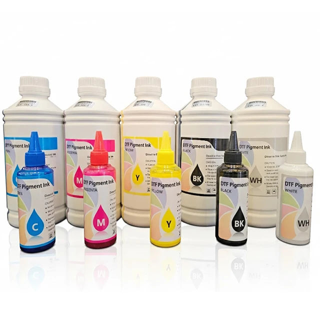 Lnxwo Brand DTF Ink for Epson I3200-A1/4720/5113/ DX5/DX7 PET Film Pigment Ink with CMYK & White Color