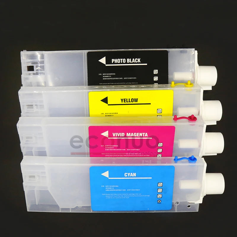 Compatible Universal Transparent 220ml Ink Cartridges (Vertical) With four color Wholesale for inkjet Printer