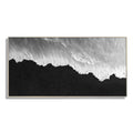 Home Decoration Handmade Canvas Artwork Thick White and Black Textured Modern Painting 3D Abstract Wall Art