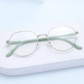 New Fashion Ins Metal Frames Blue Light Blocking Glasses Women Men Retro Round Eyeglasses Wholesale High Quality Custom Eyewear