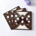 Father's Day Wooden Craft Mother's Day Thank You Cards Square Star Decorative Wooden Greeting Card