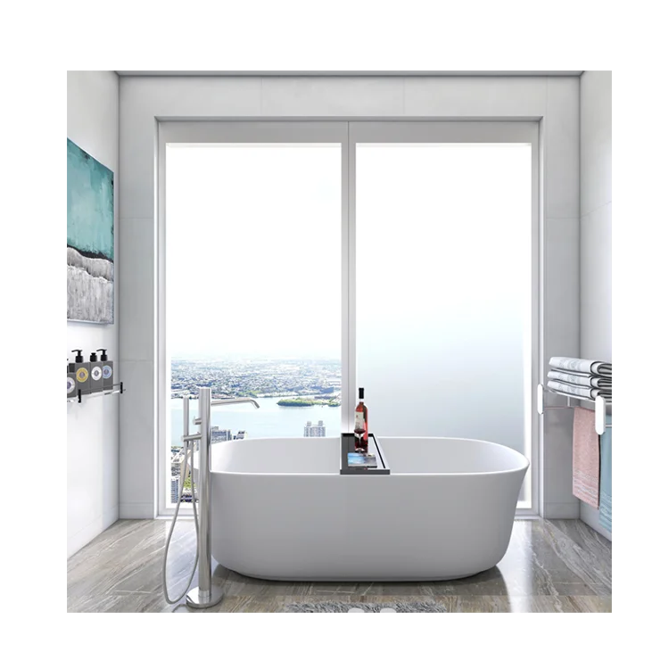Modern Frosted Printable Decorative Privacy Window Film Matte White Self-Adhesive PP Heat Control Anti UV Static Cling Hotel
