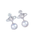 E5061 12-13mm Sterling Silver 18k Gold Plated Freshwater Pearl Beads Earrings Accessory DIY Mountings Wedding Jewelry Wholesale