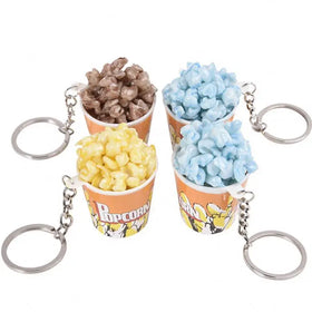 3D Cute Mini Popcorn Resin Charms Simulated Food Pendant for Jewelry Making Diy Earring Keychain Floating Charm Craft