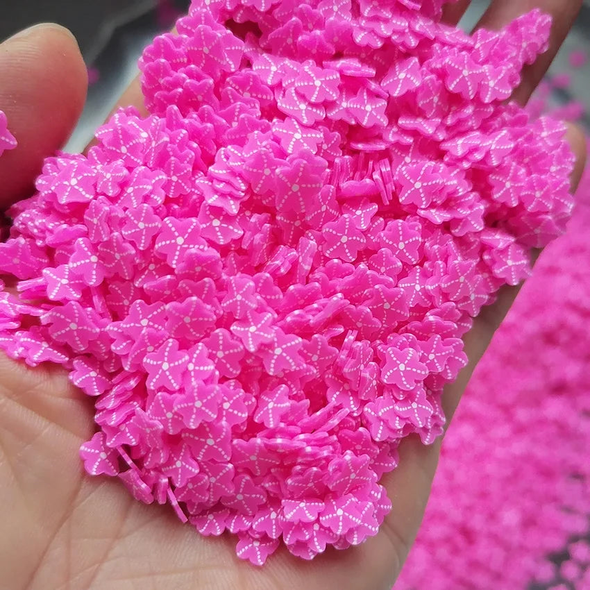 1KG DIY Slime Supplies Filler Polymer Sprinkles Slices Sea Star Marine Animal Starfish Polymer Clay Sprinkles