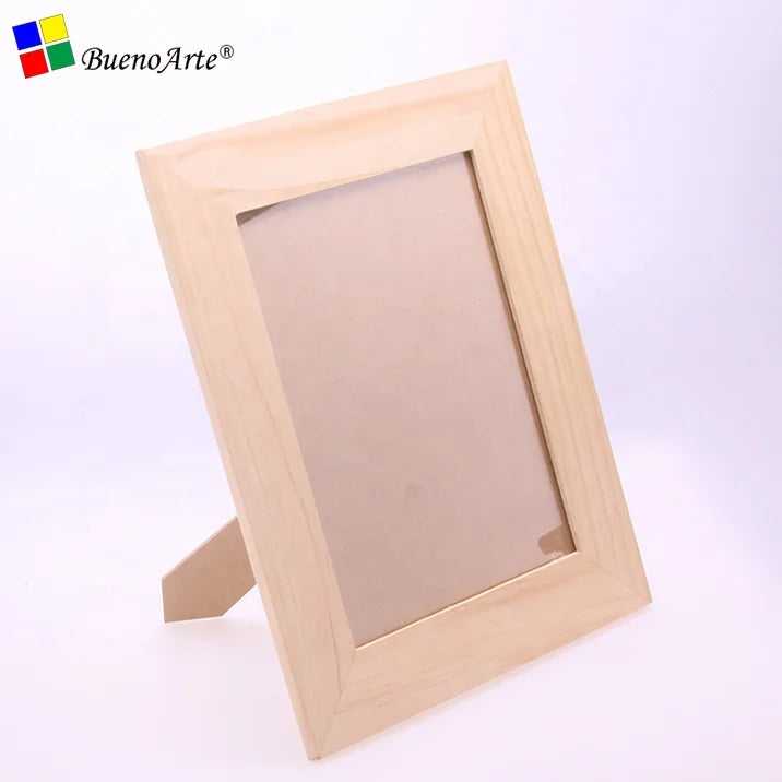 6-12inch 10mm Solid Wood Modern Photo Frame Wood Base DIY Mosaic Base Hand Craft for Room