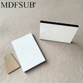 MDFSUB Stock 4x6'' Eco-Friendly Wooden Photo Panels & Frames 12mm Sublimation Blank Plaques DIY Creative Display Printing
