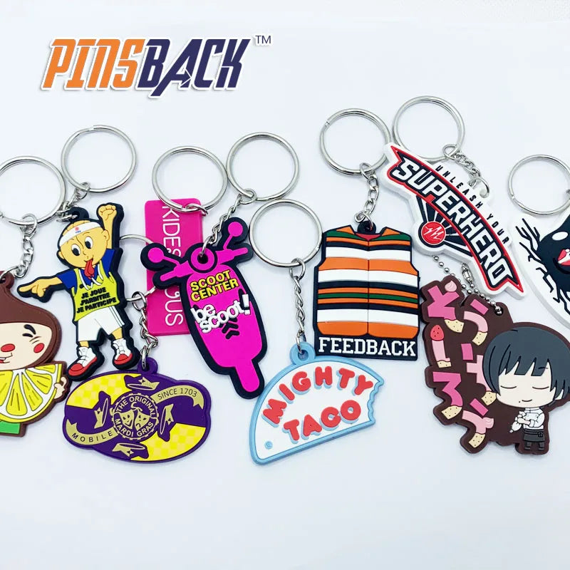 Custom Keychain Zinc Alloy Soft Enamel logo Metal Keychain Wholesale Metal Keyring