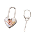 Custom Sublimation Blanks Modern Metal Decorative Lover Locks for Wedding Back to School & Anniversary Valentine's Day Gifts