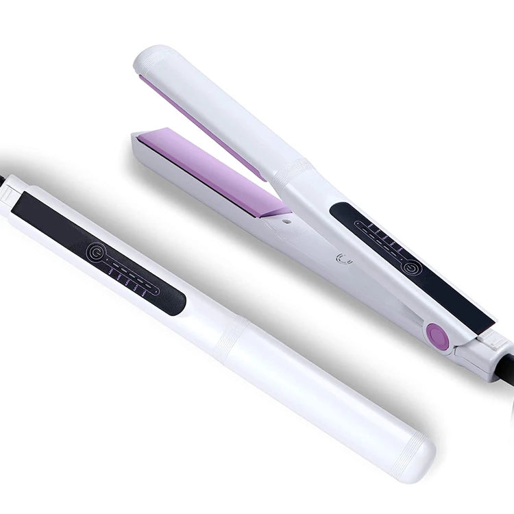 Professional 2-in-1 Ceramic Hair Iron Straightener Curler Electric Flat Iron Titanium Plate Personalized Hair Styling Tool LED