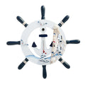 Mediterranean House Nautical Eco-Friendly Home Decor HYA08 MDF Rudder 32cm Huaqi Brand Customized Packaging